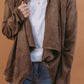 Heyson Soft Suede Waterfall Open Cardigan