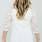 On The Go Lace Half Sleeve Top