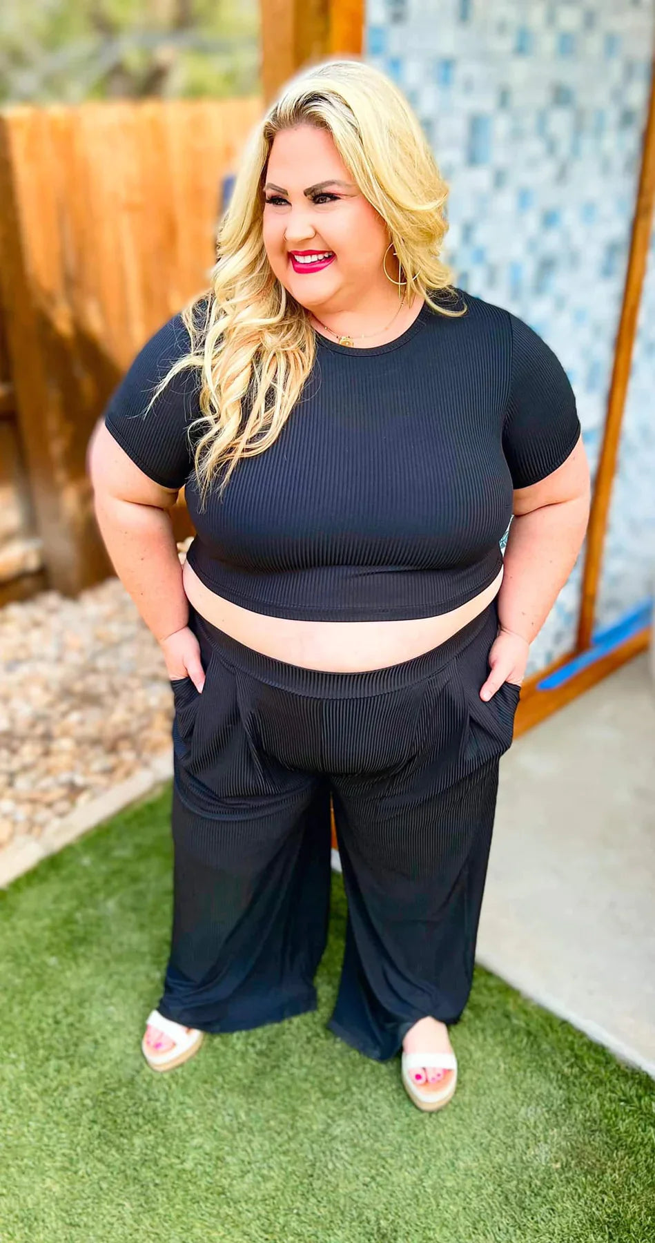 PREORDER: Full Length Cropped Lounge Set in Four Colors