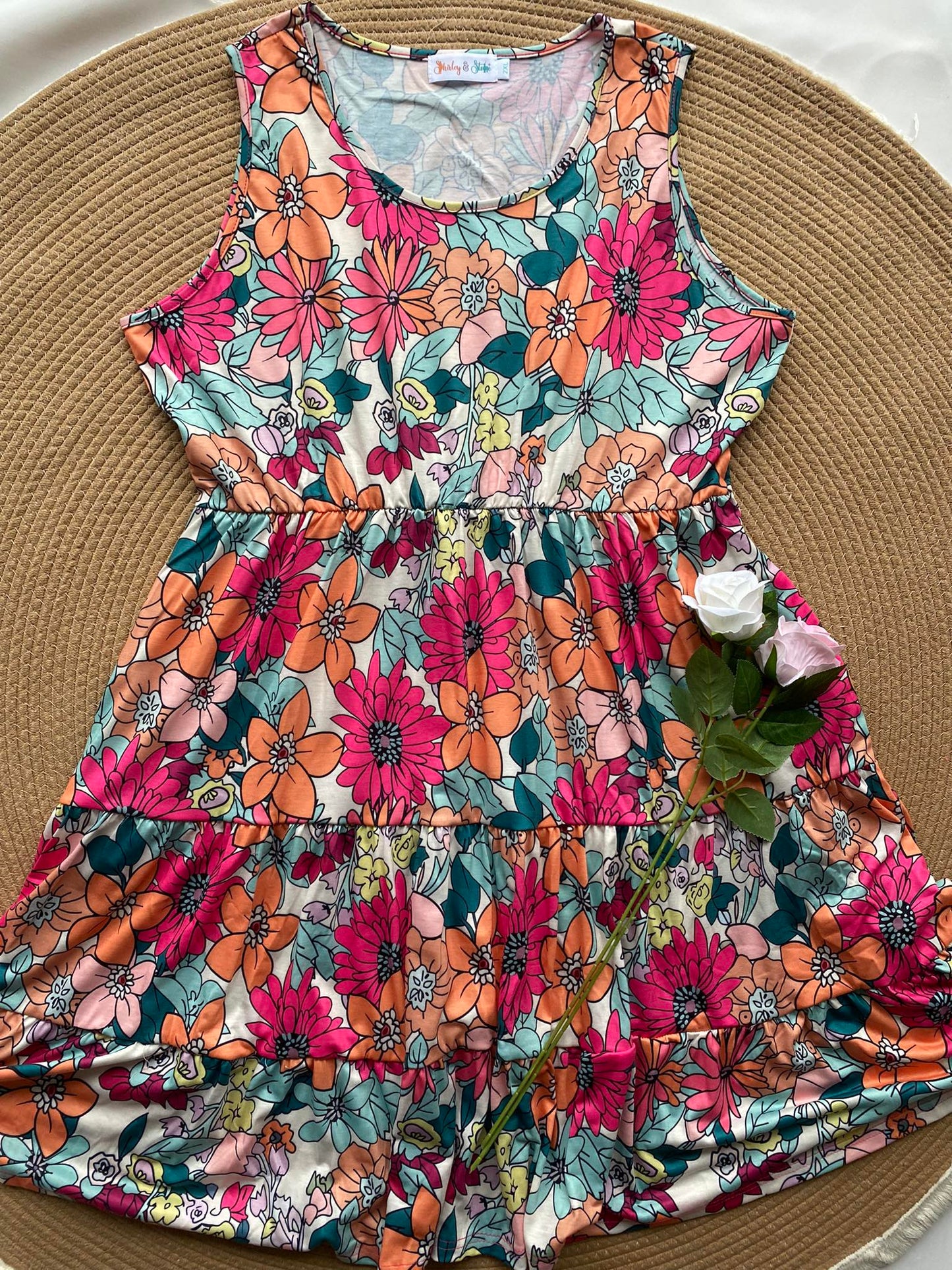 PREORDER: Sleeveless Tiered Dress in Four Colors