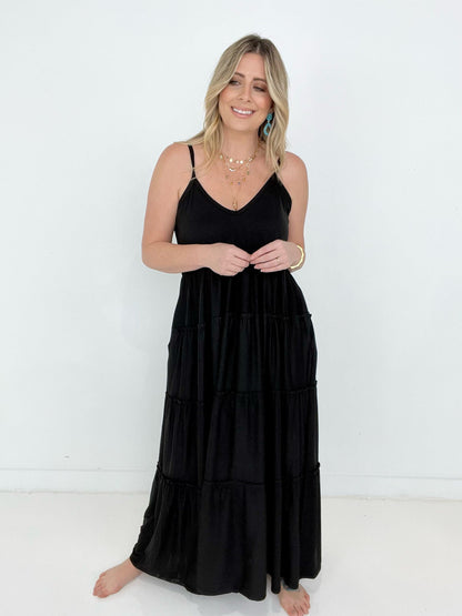 Romance At Sunset Tiered Maxi Dress - Multiple Colors