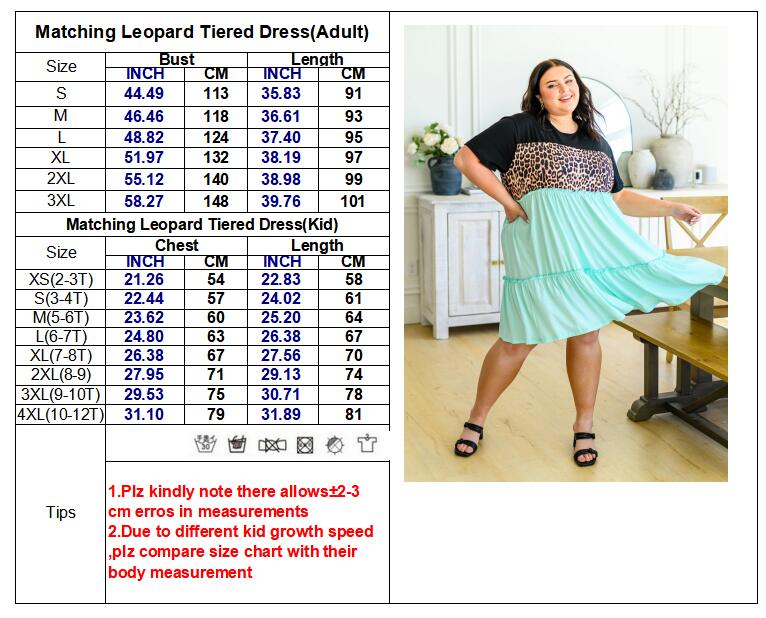 PREORDER: Tiered Leopard Dress in Three Colors