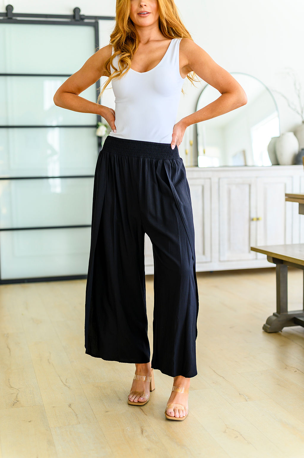 PREORDER: Smocked Tulip Hem Pants in Assorted Prints