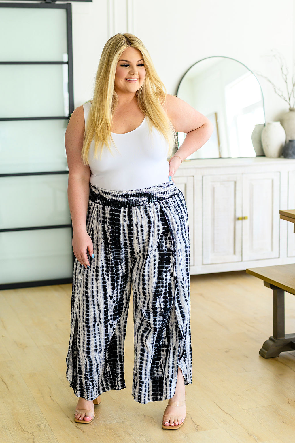 PREORDER: Smocked Tulip Hem Pants in Assorted Prints