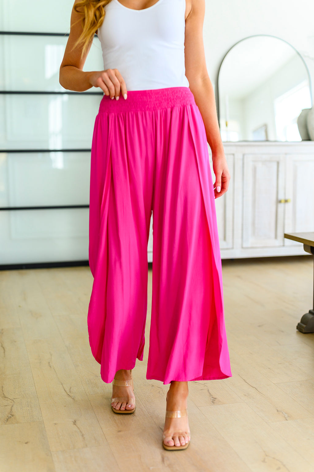 PREORDER: Smocked Tulip Hem Pants in Assorted Prints