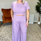 PREORDER: Full Length Cropped Lounge Set in Four Colors