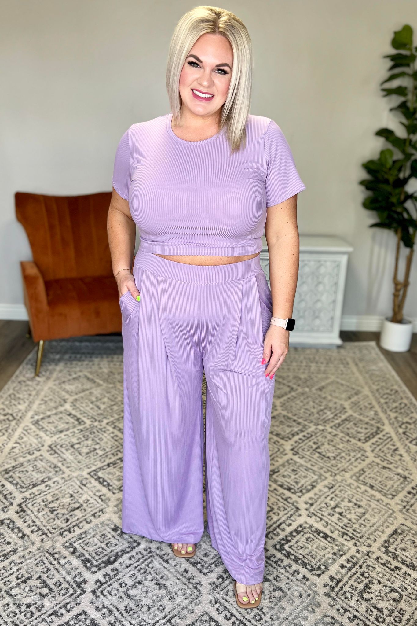 PREORDER: Full Length Cropped Lounge Set in Four Colors