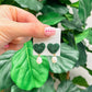 PREORDER: Glitter Heart Pearl Drop Earrings in Two Colors