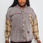 SIZE SMALL In The Twilight Plaid Shacket