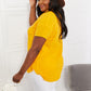 Summer Breeze Gauze Short Sleeve Shirt in Mustard