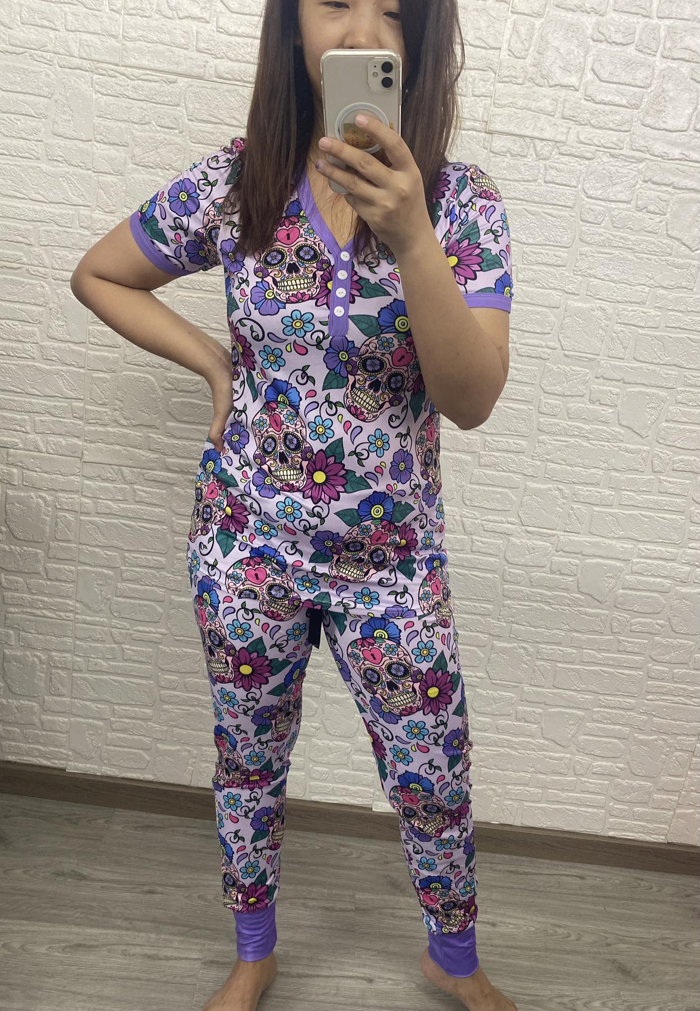 PREORDER: Halloween Short Sleeve Pajama Set in Three Colors