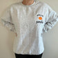 PREORDER: Hello Pumpkin Embroidered Sweatshirt in Ash