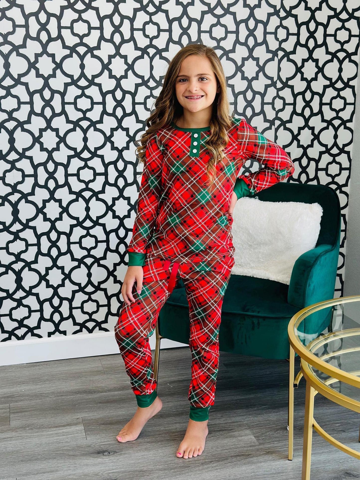 PREORDER: Matching Family Christmas Pajamas in Red Plaid