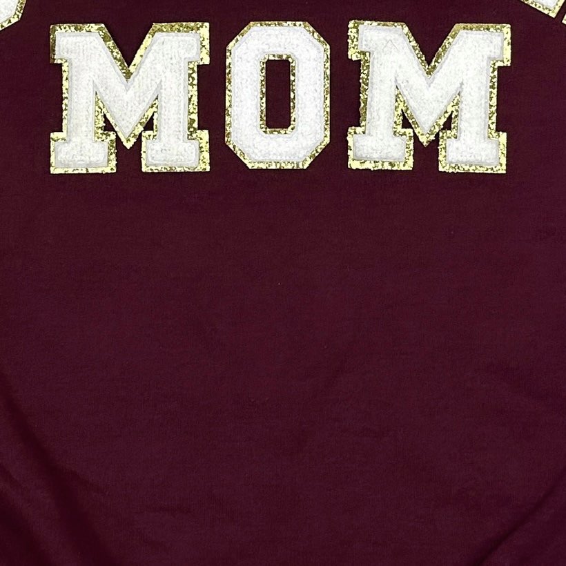 PREORDER: Softball Mom Chenille Patch Sweatshirt