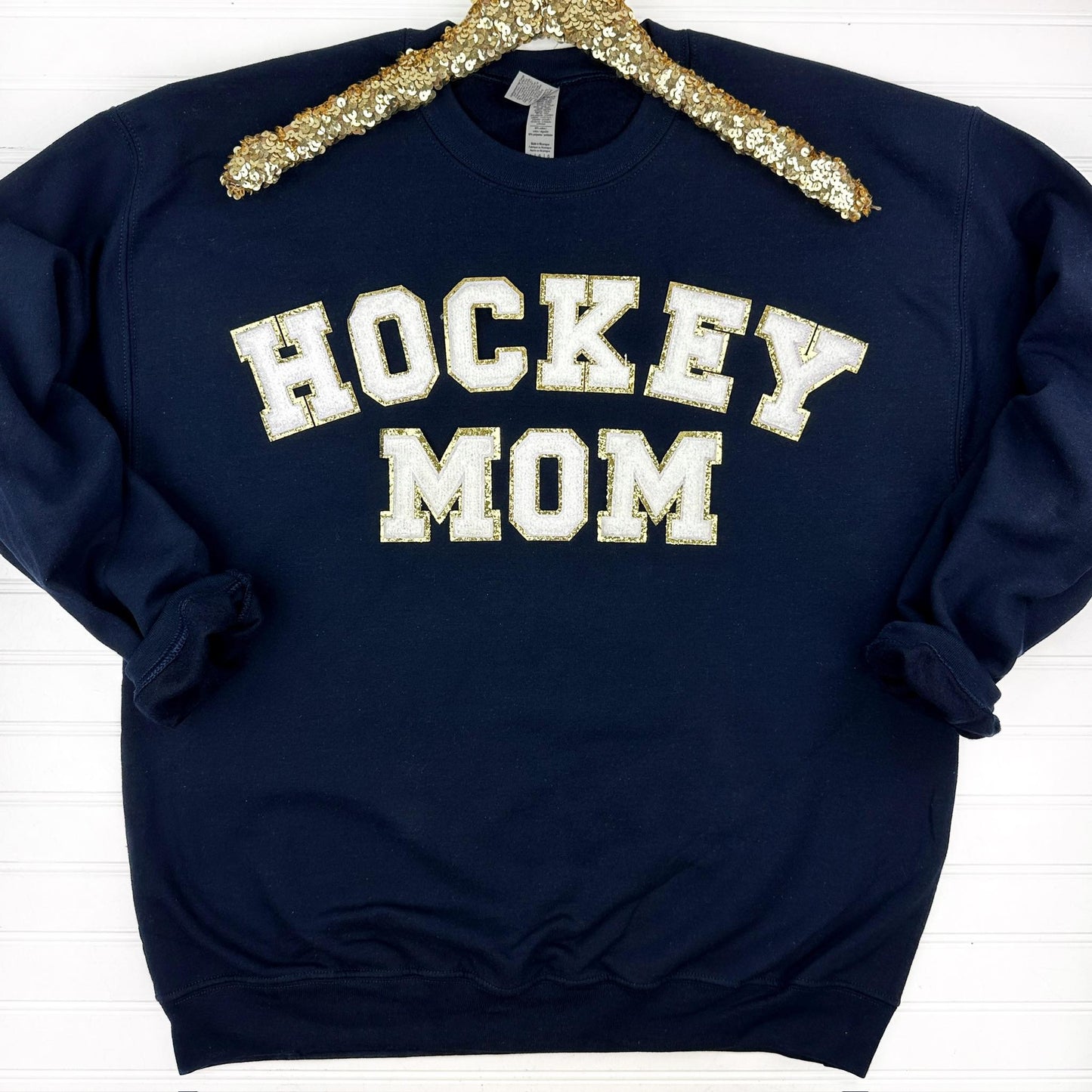 PREORDER: Hockey Mom Chenille Patch Sweatshirt
