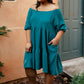 Teal Tiers Dress