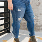 Judy Blue Vintage Indigo Cropped Skinny Jeans
