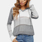 Color Block Knitted Hoodie - Multiple Colors Available