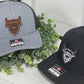 PREORDER: Vegan Leather Patch Hat in Assorted Prints