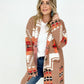 Knitted Jacquard Cardigan with Pockets