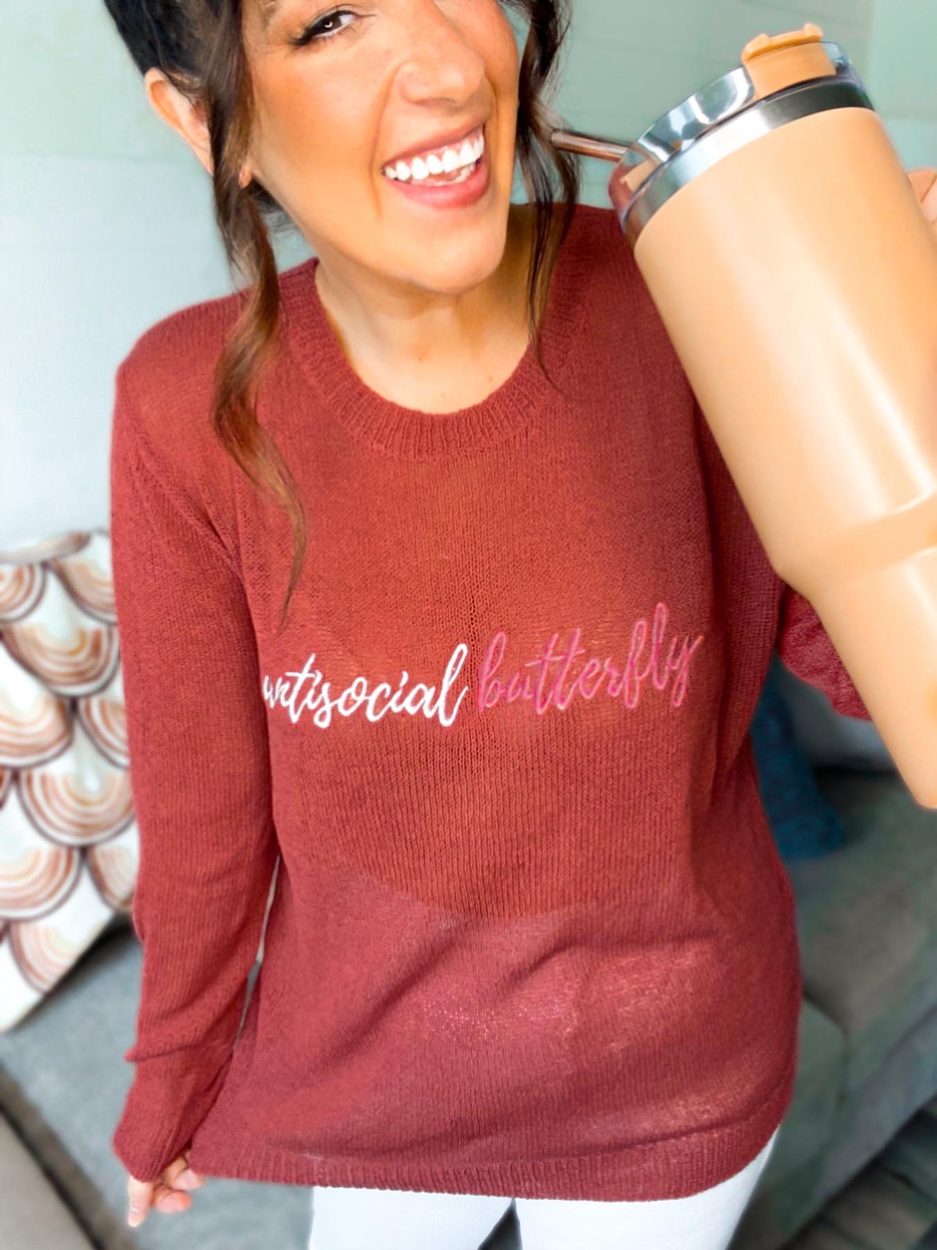 PREORDER: Antisocial Knitted Crewneck (Ships Early Oct.)