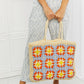 Off The Coast Straw Tote Bag