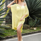 Openwork Side Slit Cover-Up Dress