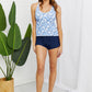 Marina West Swim By The Shore Two-Piece Swimsuit in Blossom Navy