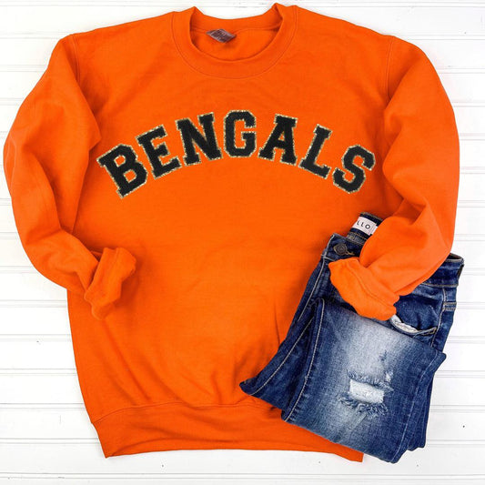 PREORDER: Patch Sweatshirt in Orange/Black