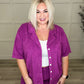 French Terry Button Down Top