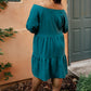 Teal Tiers Dress