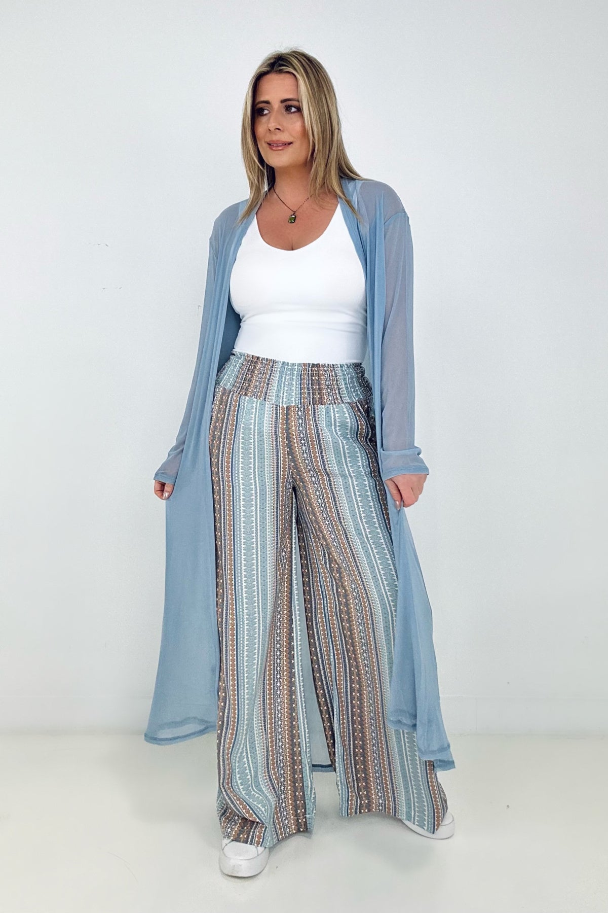 It's A Vibe Smocked Palazzo Pants