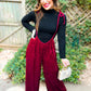 PREORDER: Dani Holiday Drawstring Jumper in Two Colors