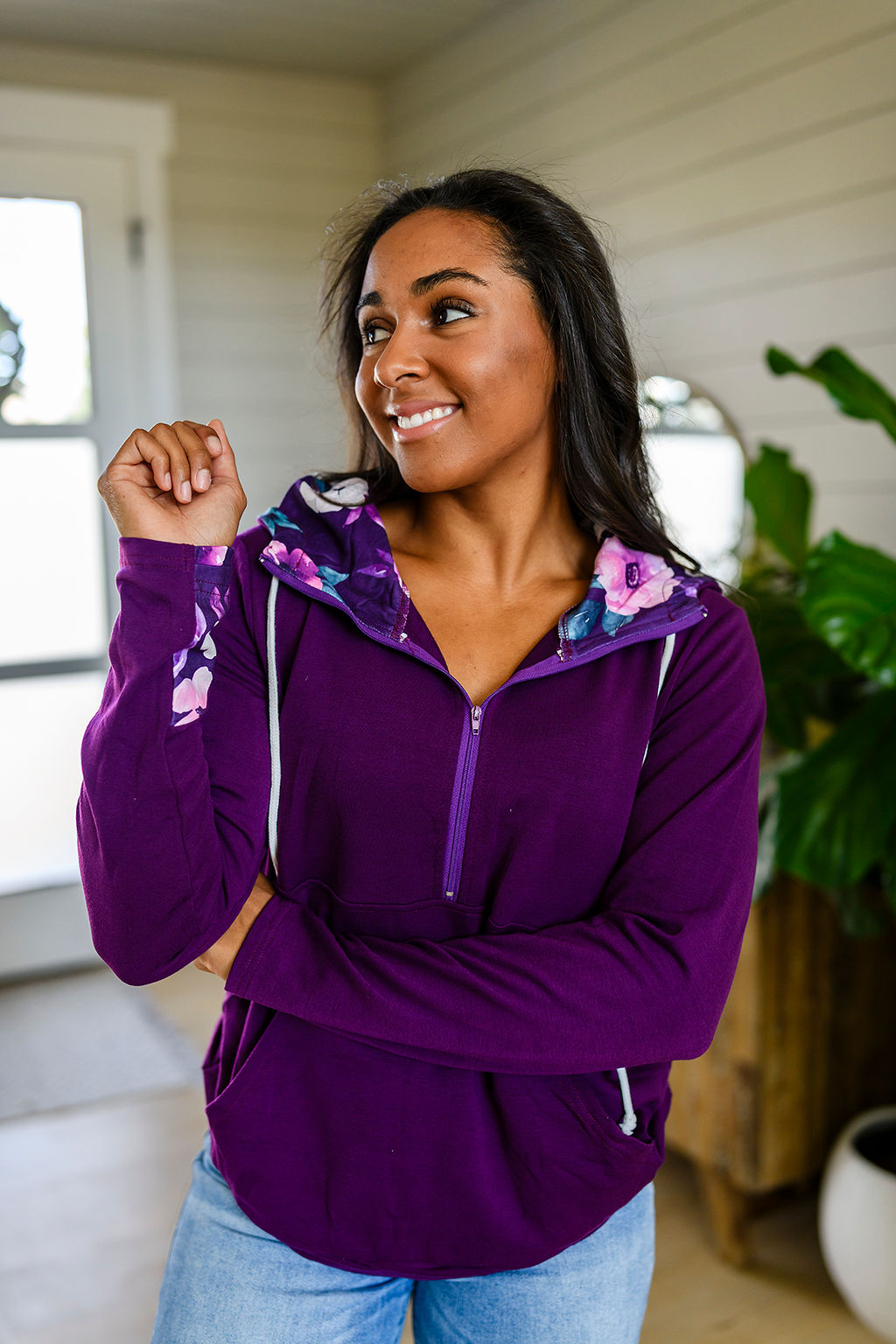 PREORDER: Audre Half Zip Hoodie in Four Colors