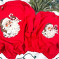 PREORDER: Matching Cheetah Santa Sweatshirt in Adult Sizes