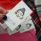 PREORDER: Frosted Tree Studs in Five Colors