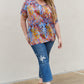 Multicolored Dolman Flowy Top