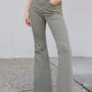 Judy Blue Tummy Control Olive Flare Overalls