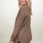 Front Seam Light Knit Sweater