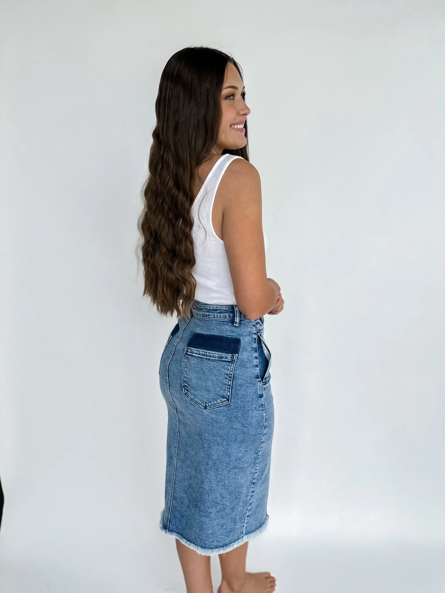 PREORDER: Riviera Denim Skirt