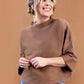White Birch Long Cuffed Sleeve Ribbed Sweater Top