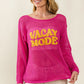 VACAY MODE Embroidered Knit Cover Up