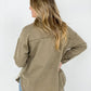 Solid Cotton Twill Shacket