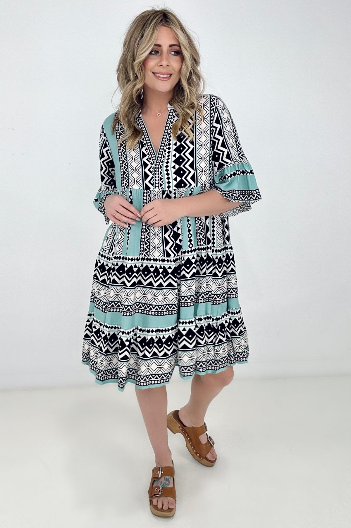 Myra Bell Sleeve Boho Dress