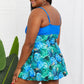 Marina West Swim Sail With Me V-Neck Swim Dress in Blue