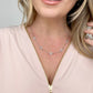 Melania Clara Crystal Clovers Dainty Necklace