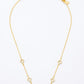 Melania Clara Crystal Clovers Dainty Necklace