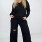 Oversized Jersey Knit Tunic Top/Dress