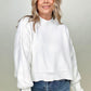 Mags Side Slit Cropped Sweater