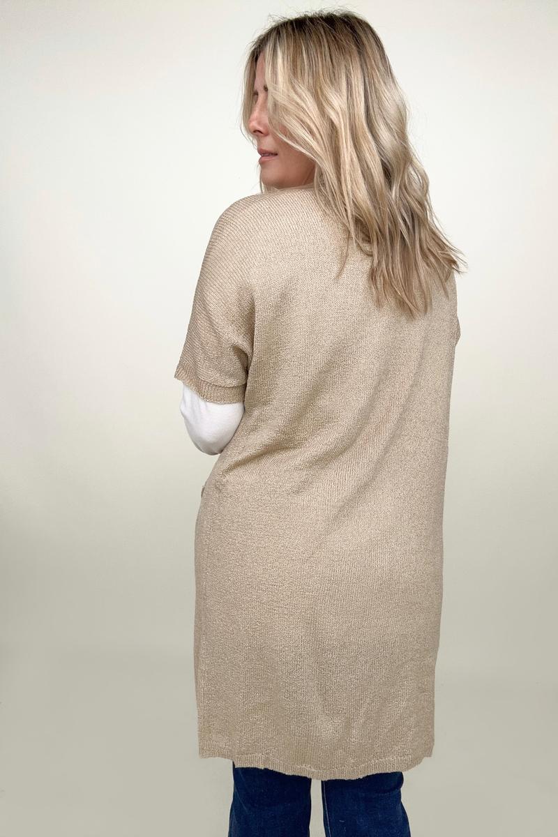 Warm and Cozy Short Sleeve Dolman Cardigan